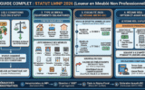 nfographie Guide Complet LMNP 2026 : synthèse visuelle des nouvelles règles fiscales, seuils BIC, conditions de statut et obligations pour investisseurs immobiliers.